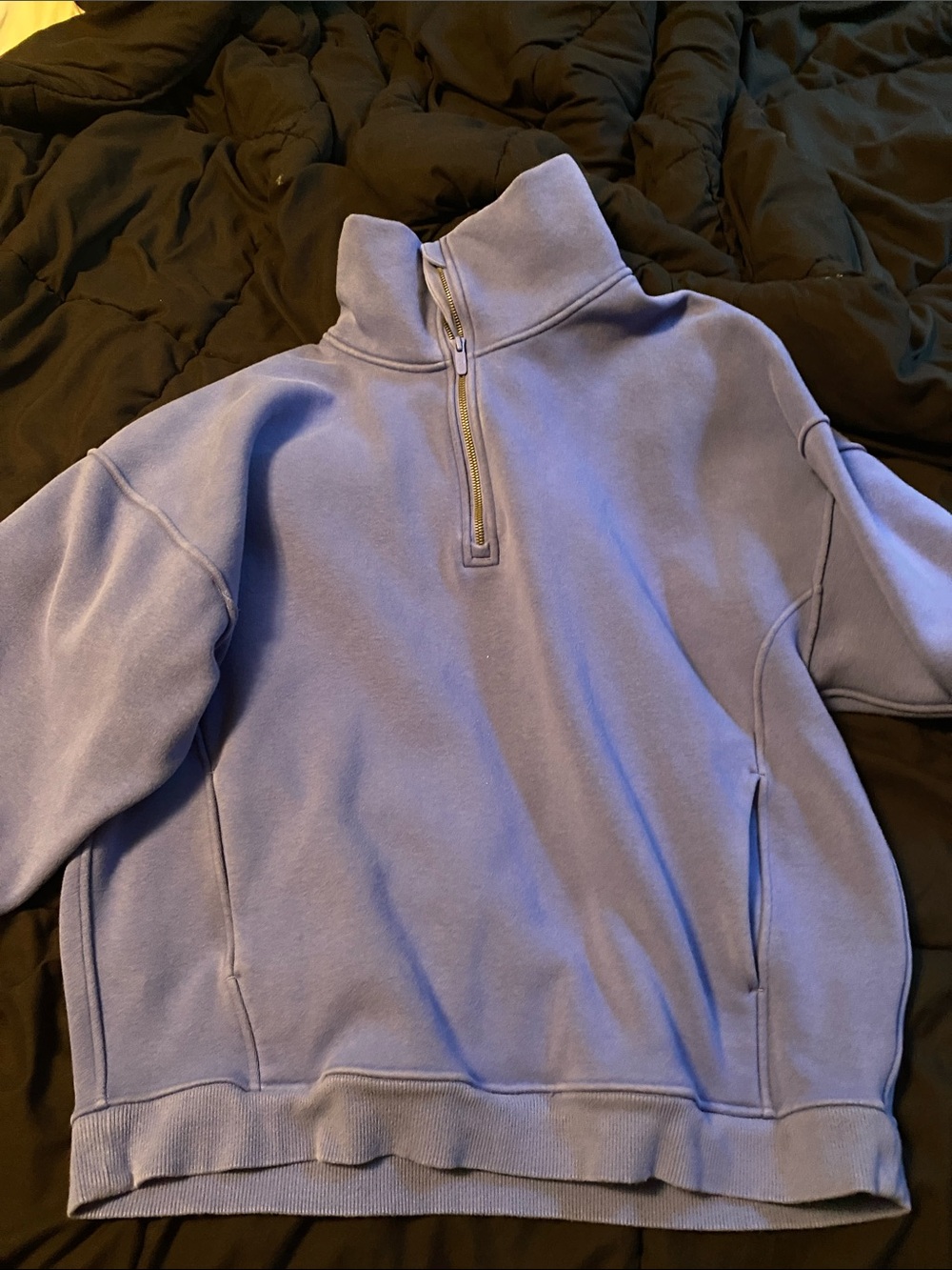Lululemon Funnel Neck pull over quarter zip * flawed